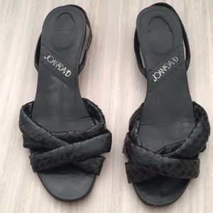 Joan & David Black Sandals 7-1/2M